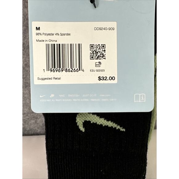 Nike x Nocta Drake DRI-FIT Crew Socks 3 Pack Black Men's Size 6-8 DD9240-909 - Picture 4 of 11